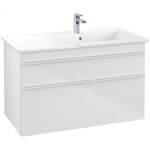 Villeroy & Boch Venticello Тумба под раковину, 2 выдвижных ящика, 953 x 590 x 502 mm, Glossy White / Glossy White A92802DH