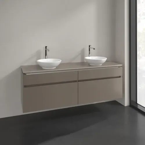 Villeroy & Boch Legato Тумба под раковину, 4 выдвижных ящика, 1600 x 550 x 500 mm, Truffle Grey / Truffle Grey B60000VG