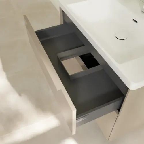 Villeroy & Boch Subway 3.0 Тумба под раковину, 2 выдвижных ящика, 772 x 576 x 478 mm, Taupe C57402VM