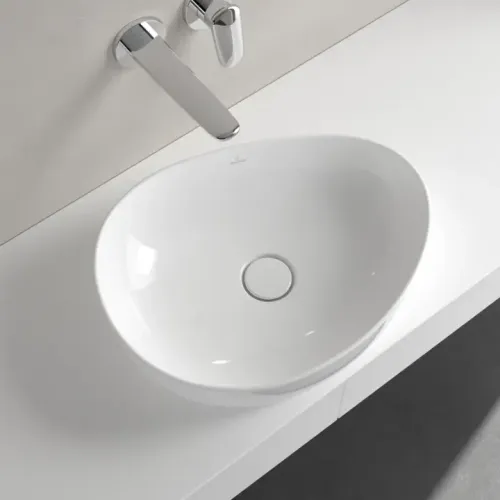Villeroy & Boch Antao Раковина для установки на столешницу, 510 x 400 x 146 mm, Альпийский белый CeramicPlus, без перелива 4A7351R1