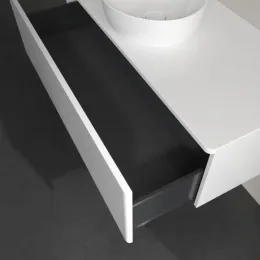 Villeroy & Boch Antao Тумба под раковину, 1 выдвижной ящик, 1200 x 360 x 500 mm, лицевая поверхность без текстурированной отделки, Glossy White Lacquer / Glossy White Lacquer K32010GF