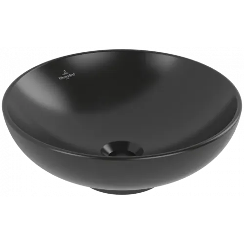 Villeroy & Boch Loop & Friends Раковина для установки на столешницу, 420 x 420 x 120 mm, Ebony CeramicPlus, без перелива 4A4601S5