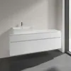 Villeroy & Boch Legato Тумба под раковину, 4 выдвижных ящика, 1600 x 550 x 500 mm, Glossy White / Glossy White B67300DH