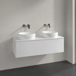 Villeroy & Boch Antao Тумба под раковину, 1 выдвижной ящик, 1200 x 360 x 500 mm, лицевая поверхность без текстурированной отделки, Glossy White Lacquer / Glossy White Lacquer K35010GF