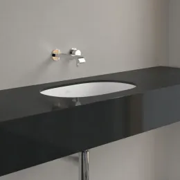 O.novo Раковина для установки под столешницу, 530 x 320 x 200 mm, Альпийский белый CeramicPlus, с переливом 416250R1