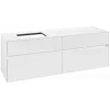Villeroy & Boch Collaro Тумба под раковину, 4 выдвижных ящика, 1600 x 548 x 500 mm, Glossy White / Glossy White C12100DH