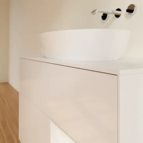 Villeroy & Boch Finion Тумба под раковину, с подсветкой, 2 выдвижных ящика, 1000 x 603 x 501 mm, Glossy White Lacquer / Glossy White Lacquer FA21GFGF