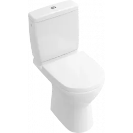 Villeroy & Boch O.novo Унитаз-компакт с открытым смывным краем Compact, напольный, Альпийский белый 5689R001