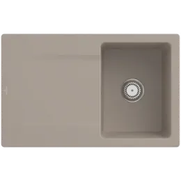 Villeroy & Boch Siluet 45 Мойка, включая Комплект слива с ручным управлением, выкл TitanCeram, 800 x 510 mm 333401AM
