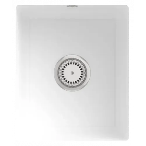 Villeroy & Boch Subway 45 SU Мойка под столешницу, включая Комплект слива с ручным управлением, выкл Керамика, 375 x 440 mm, Альпийский белый CeramicPlus 332401R1