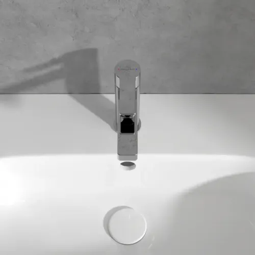 Villeroy & Boch Architectura Смеситель для раковины однорычажный с комплектом слива со стяжкой, Хром TVW10300400061