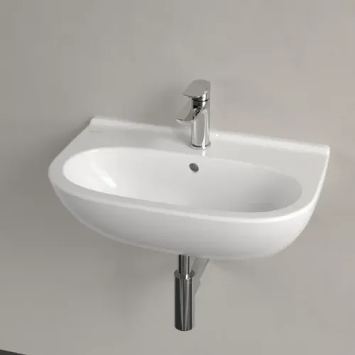 Villeroy & Boch O.novo Раковина компактная, 550 x 370 x 195 mm, Альпийский белый, с переливом 51665501