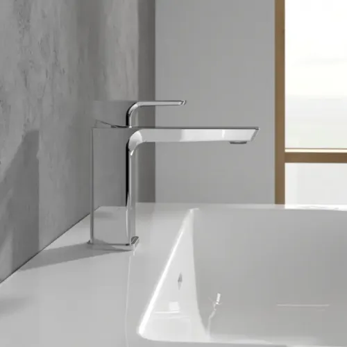 Villeroy & Boch Subway 3.0 Смеситель для раковины однорычажный без Выдвижной механизм слива, Хром TVW11200300061