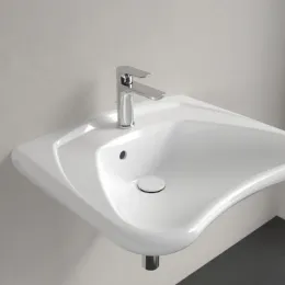 Villeroy & Boch ViCare Pаковина ViCare, 600 x 490 x 170 mm, Альпийский белый CeramicPlus, с переливом 711963R1