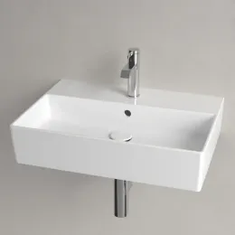 Villeroy & Boch Memento 2.0 Pаковина, 600 x 420 x 135 mm, Альпийский белый CeramicPlus, с переливом, шлифованный 4A226GR1