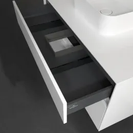 Villeroy & Boch Collaro Тумба под раковину, 2 выдвижных ящика, 1000 x 548 x 500 mm, Glossy White / Glossy White C09400DH