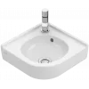 Villeroy & Boch O.novo Угловая раковина, 400 x 320 x 145 mm, Альпийский белый CeramicPlus, с переливом, нешлифованный 731032R1