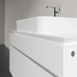 Villeroy & Boch Legato Тумба под раковину, 2 выдвижных ящика, 1000 x 550 x 500 mm, Glossy White / Glossy White B75600DH