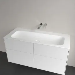 Villeroy & Boch Finion Pаковина для установки на тумбу, 1200 x 500 x 160 mm, Альпийский белый CeramicPlus, без перелива, нешлифованный 4164C3R1