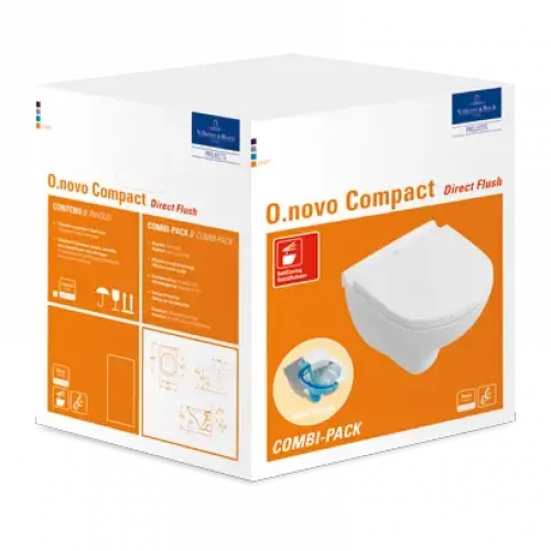 Villeroy & Boch O.novo Комбинированная упаковка, настенный, Альпийский белый CeramicPlus 5688HRR1