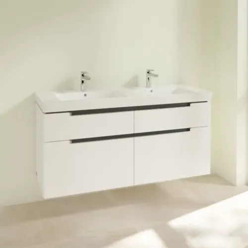 Villeroy & Boch Subway 2.0 Тумба под раковину, 4 выдвижных ящика, 1287 x 590 x 449 mm, Glossy White A91710DH