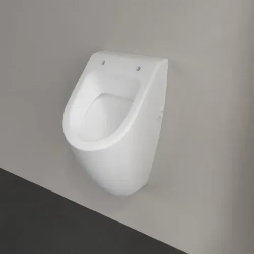 Villeroy & Boch Subway Писсуар, с отверстиями для крепежа крышки, Скрытый подвод воды, 285 x 315 mm, Stone White CeramicPlus 751301RW