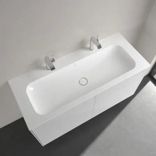 Villeroy & Boch Finion Pаковина для установки на тумбу, 1200 x 500 x 160 mm, Альпийский белый CeramicPlus, без перелива, нешлифованный 4164C1R1