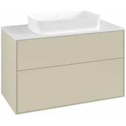 Villeroy & Boch Finion Тумба под раковину, 2 выдвижных ящика, 1000 x 603 x 501 mm, Silk Grey Matt Lacquer F64100HJ