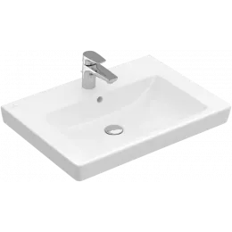 Villeroy & Boch Subway 2.0 Pаковина, 650 x 470 x 180 mm, Альпийский белый CeramicPlus, с переливом 7113FAR1