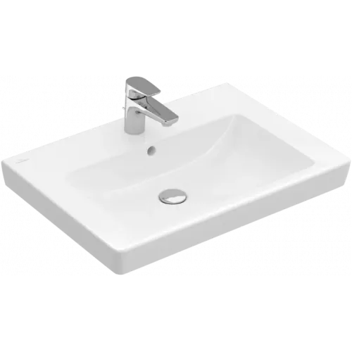 Villeroy & Boch Subway 2.0 Pаковина, 650 x 470 x 180 mm, Альпийский белый CeramicPlus, с переливом 7113FAR1