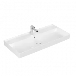 Villeroy & Boch Collaro Pаковина для установки на тумбу, 1000 x 470 x 160 mm, Альпийский белый CeramicPlus, с переливом 4A33A5R1