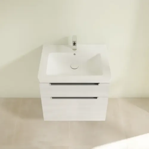 Villeroy & Boch Subway 2.0 Тумба под раковину, 2 выдвижных ящика, 637 x 590 x 454 mm, White Wood A91000E8