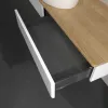 Villeroy & Boch Antao Тумба под раковину, с подсветкой, 2 выдвижных ящика, 1600 x 190 x 500 mm, лицевая поверхность без текстурированной отделки, Glossy White Lacquer / Honey Oak L14051GF