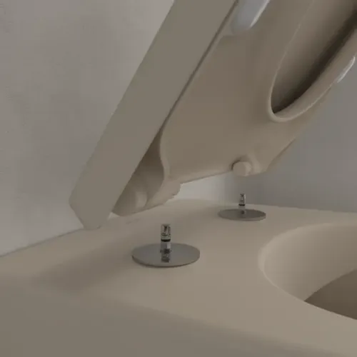 Villeroy & Boch Subway 2.0 Унитаз с открытым смывным краем, настенный, Almond CeramicPlus 5614R0AM