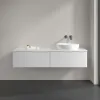 Villeroy & Boch Antao Тумба под раковину, с подсветкой, 2 выдвижных ящика, 1600 x 360 x 500 mm, лицевая поверхность без текстурированной отделки, Glossy White Lacquer / Glossy White Lacquer L38010GF