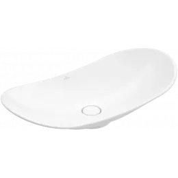 Villeroy & Boch My Nature Раковина для установки на столешницу, 810 x 410 x 160 mm, Альпийский белый CeramicPlus, без перелива 411080R1