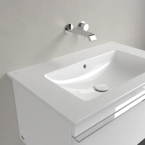 Villeroy & Boch Venticello Pаковина для установки на тумбу, 800 x 500 x 165 mm, Альпийский белый CeramicPlus, с переливом 41048JR1