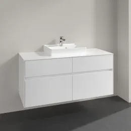 Villeroy & Boch Collaro Тумба под раковину, 4 выдвижных ящика, 1200 x 548 x 500 mm, Glossy White / Glossy White C07000DH