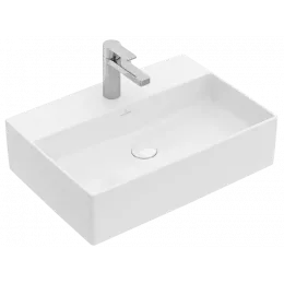 Villeroy & Boch Memento 2.0 Раковина для установки на столешницу, 498 x 420 x 139 mm, Альпийский белый, с переливом 4A075001