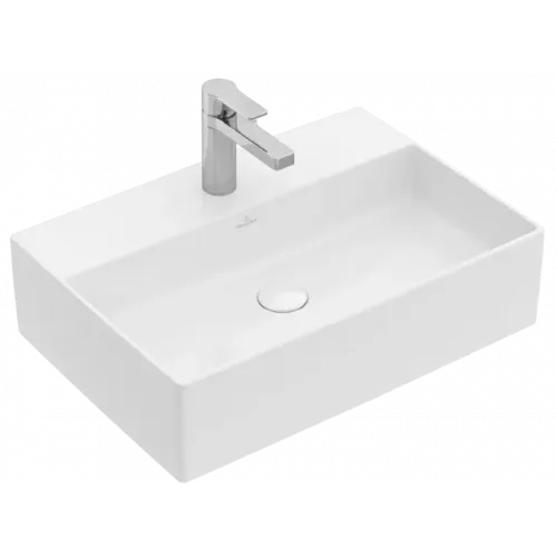 Villeroy & Boch Memento 2.0 Раковина для установки на столешницу, 498 x 420 x 139 mm, Альпийский белый, с переливом 4A075001