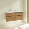 Villeroy & Boch Subway 3.0 Тумба под раковину, с подсветкой, 4 выдвижных ящика, 1272 x 576 x 478 mm, Oak Kansas C602L1RH