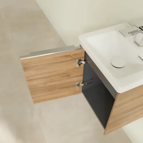 Villeroy & Boch Subway 3.0 Тумба под раковину, 1 дверь, 351 x 429 x 309 mm, Oak Kansas C58300RH