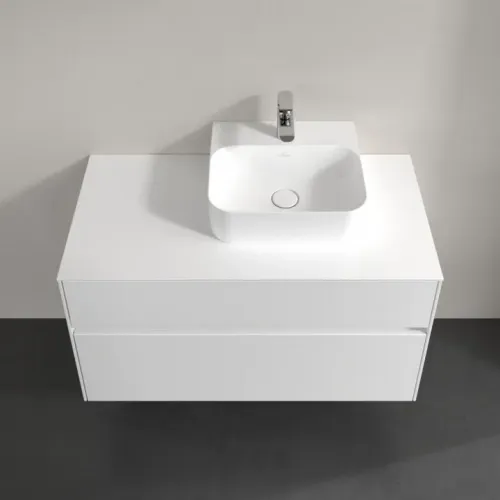 Villeroy & Boch Collaro Тумба под раковину, 2 выдвижных ящика, 1000 x 548 x 500 mm, Glossy White / Glossy White C09600DH