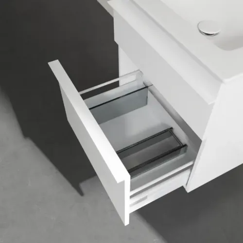 Villeroy & Boch Venticello Тумба под раковину, 2 выдвижных ящика, 553 x 590 x 502 mm, Glossy White / Glossy White A92302DH
