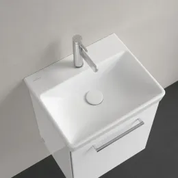 Villeroy & Boch Avento Раковина компактная, 450 x 370 x 180 mm, Stone White CeramicPlus, с переливом 735845RW