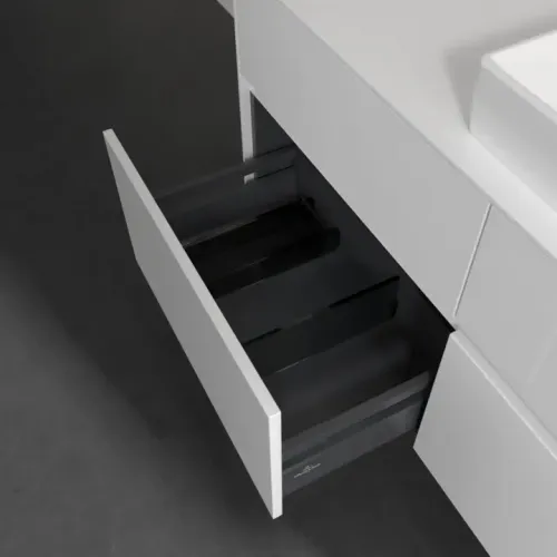 Villeroy & Boch Collaro Тумба под раковину, 4 выдвижных ящика, 1200 x 548 x 500 mm, Glossy White / Glossy White C08300DH