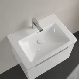 Villeroy & Boch Subway 2.0 Pаковина, 650 x 470 x 180 mm, Альпийский белый CeramicPlus, с переливом 7113FAR1