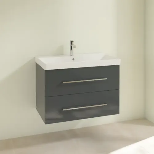 Villeroy & Boch Avento Тумба под раковину, 2 выдвижных ящика, 780 x 514 x 484 mm, Стекло серое A89100B1
