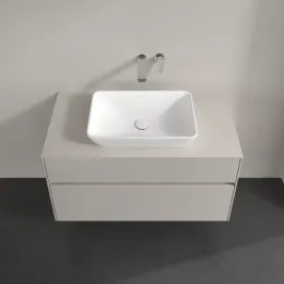 Villeroy & Boch Collaro Тумба под раковину, 2 выдвижных ящика, 1000 x 548 x 500 mm, Soft Grey / Soft Grey C10900VK