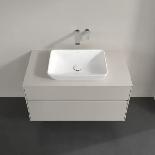 Villeroy & Boch Collaro Тумба под раковину, 2 выдвижных ящика, 1000 x 548 x 500 mm, Soft Grey / Soft Grey C10900VK